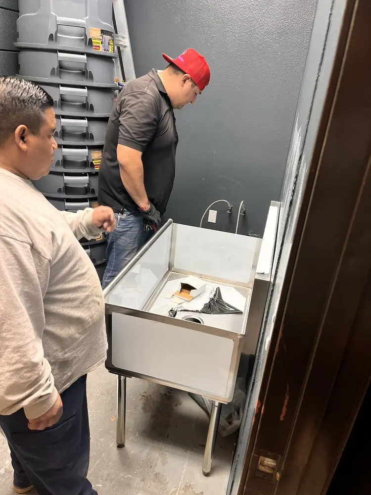 Commercial plumbing and sink installation in Atlantis
